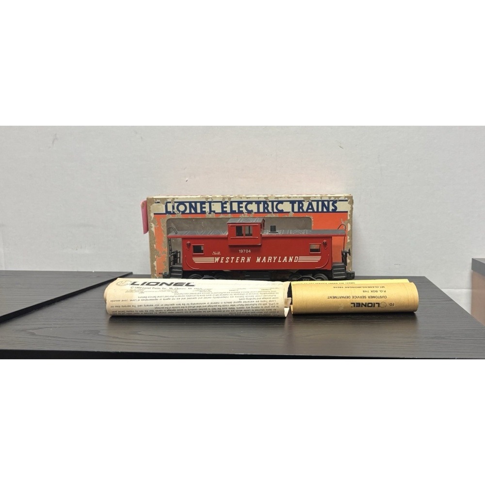 Lionel 6-19704 Western Maryland Extended Vision Caboose w/ Smoke O Gauge 1989